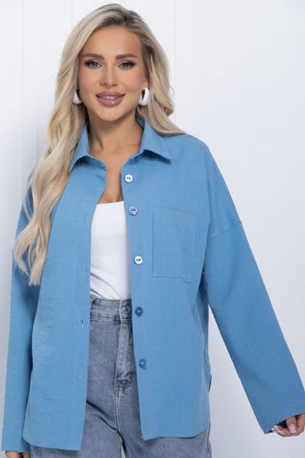 Рубашка Оксфорд (голубая) Б11253 LT Collection