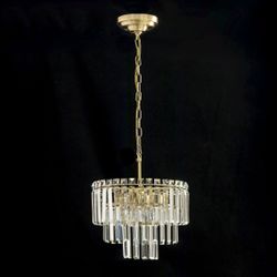 Citilux Фонда CL303163 Люстра хрустальная подвесная Бронза