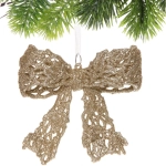 Подвеска «Чудесный бантик» 12*10 см, темное золото