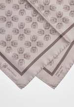 Шелковый платок Qarlygash&Qyzgaldaq GREY 90х90