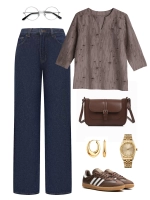 Блузка нарядная трикотажная офисная рукав 3 4