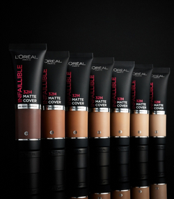 L’Oreal Paris Infallible 32H Matte Cover - Долговечная матирующая тональная основа SPF 25, 30 ml