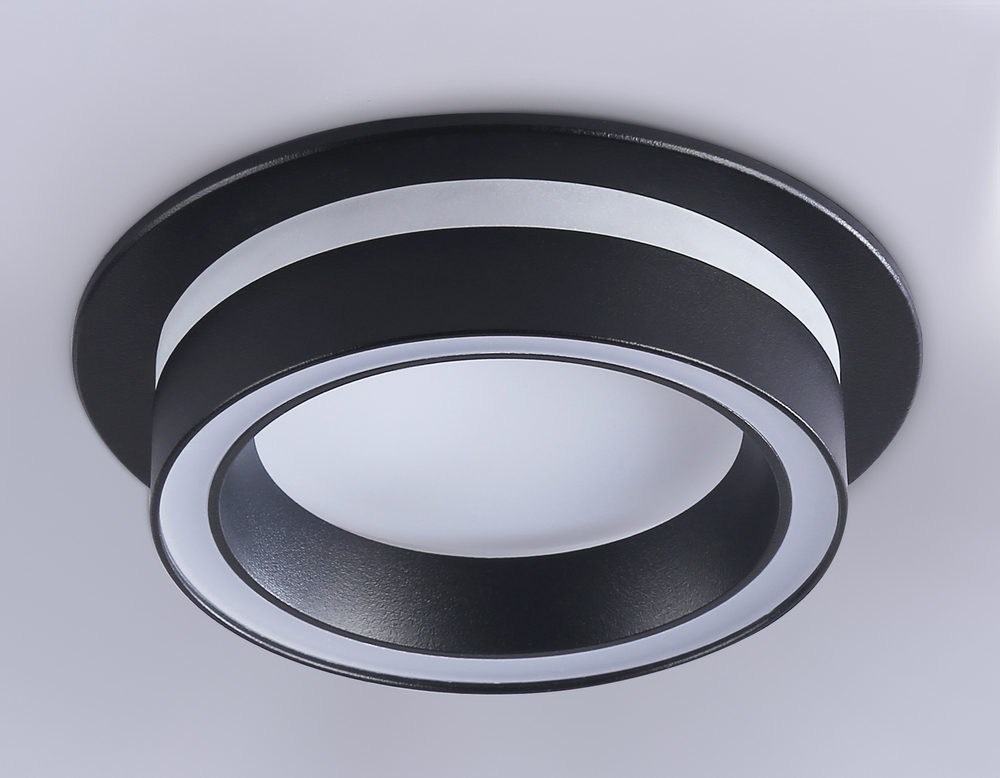 Светильник встраиваемый TN5241 BK черный GX53 D110*42