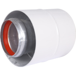 ROMMER Начальный участок вертикальный коаксиальный 60/100 (Bosch, Buderus, Navien S/C/E, Baxi ECO Nova/Classic, Baltur, Лемакс, Fondital) в комплекте фланец