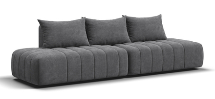 Диван прямой Босс Твин Шенилл Клауд графит