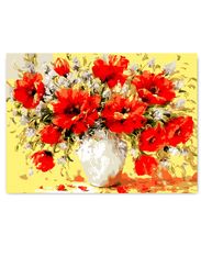 Картина по номерам "Букет маков", 30х40 см