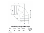 Колено угол 90град. (430/0,5мм) D80