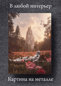 Картина на стену на металле от MetallSubArt "Звездные войны"