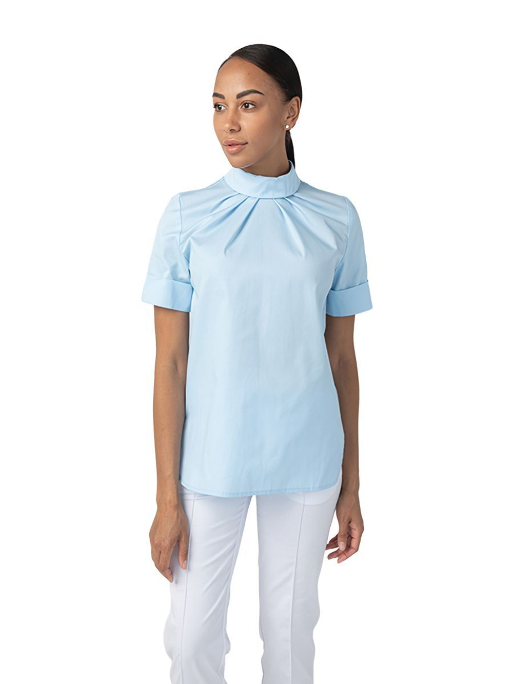 Туника медицинская женская Dr. Nice DRN180 на кнопках сзади, белый, 44