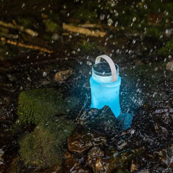 Фонарь-бутылка складной 100 LM, IPX7, солнечная батарея+USB (HS-SB-9104-0001) Helios