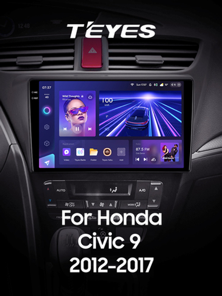 Teyes CC3 2K 9"для Honda Civic 9 2012-2017