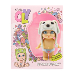 Куколка OLY в шапочке-ушанке в поильнике. Девочка 8см, арт.3380-3 (Bondibon)