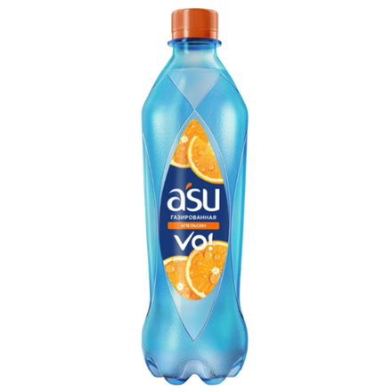 Минеральная вода Asu апельсин газированная 0.5 л