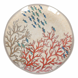 Rose&Tulipani - Набор из 2 меламиновых обеденных тарелок Sea Life диаметром 27 см. / артикул   R13320001M  / GTIN 8021918006931