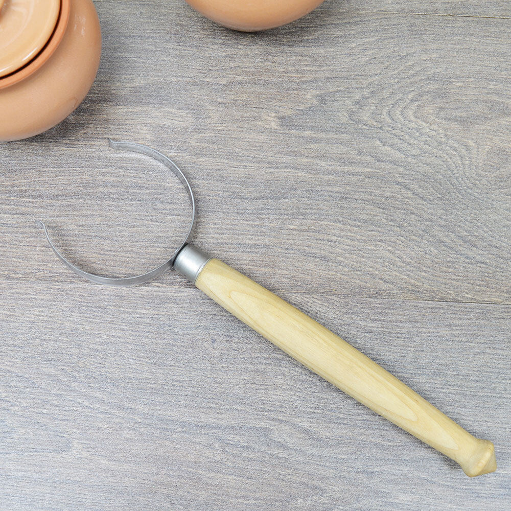 Набор 3 горшка для запекания 0,5л с крышками, цветные+ухват "Вятская керамика"