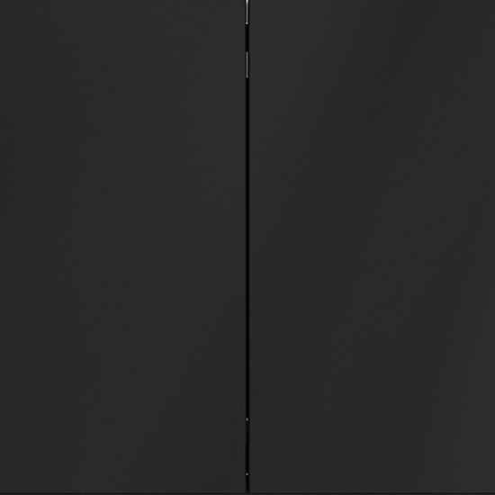 Выключатель с самовозвратом встраиваемый VOLTUM S70 двухклавишный 10А, (графит)