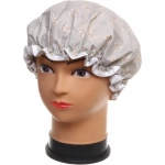 Шапочка для душа «Ultramarine - Aqua tenderness», микс 6 цветов, d-24 см (двухслойная, с мягкой резинкой)