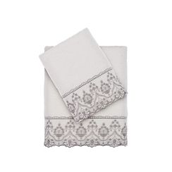 Набор полотенец Lina 2 предмета кремовый TIVOLYO HOME Турция