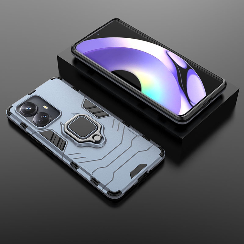 Противоударный чехол с кольцом Panther Case для Realme 10 Pro+ 5G