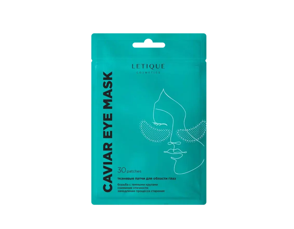 letigue Тканевые патчи для области вокруг глаз CAVIAR EYE MASK