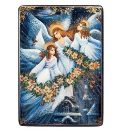 Народные промыслы ШК-30/ 36 Шкатулка «Рождество» Акминская