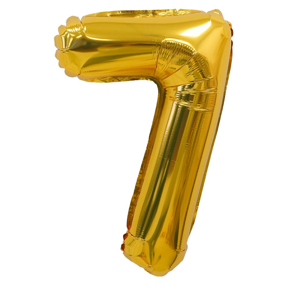 К 14&quot; цифра 7 золото в упак.