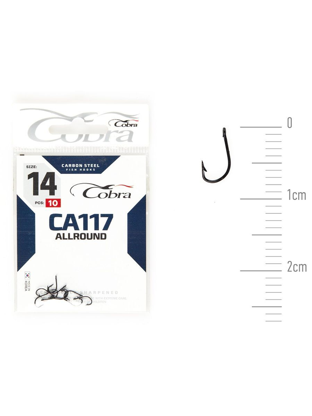 Крючки Cobra Allround FUNA серии CA117 размер 010 (упк.10шт.)