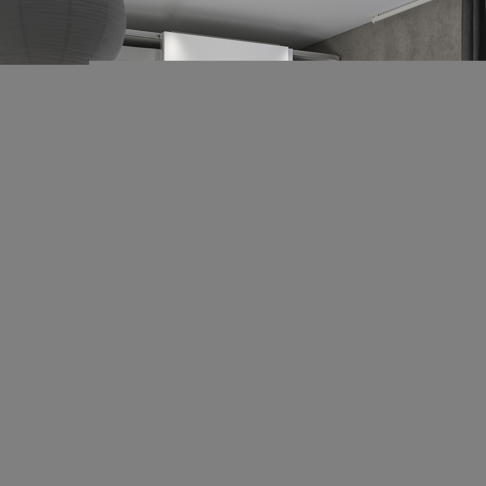 Шкаф-купе PAX HASVIC IKEA комбинация с 4 полками (белый)  230*50*260