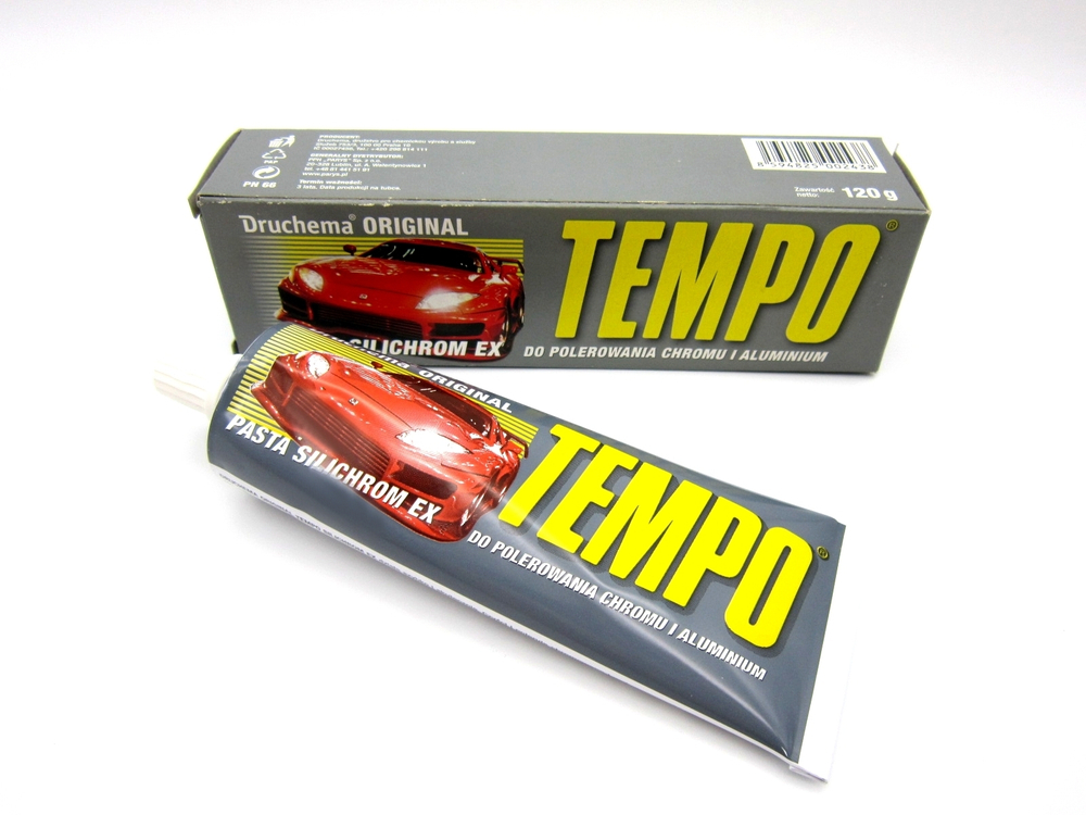 Полироль кузова TEMPO ORIGINAL (серая) для хромированных деталей 120г