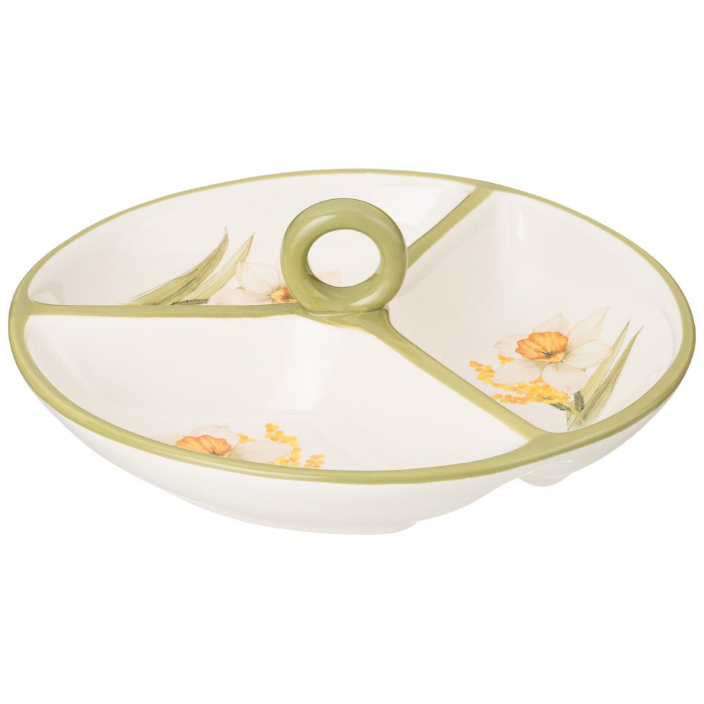 МЕНАЖНИЦА 3 СЕКЦИИ AGNESS "SUNDAY" 22*22*7,5 СМ (КОР=16ШТ.)