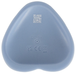 Голубой вибростимулятор на присоске Heart Guy - 17 см.