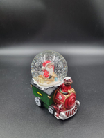 Шар снежный Паровоз полимер/стекло 7*9*10см SQ3