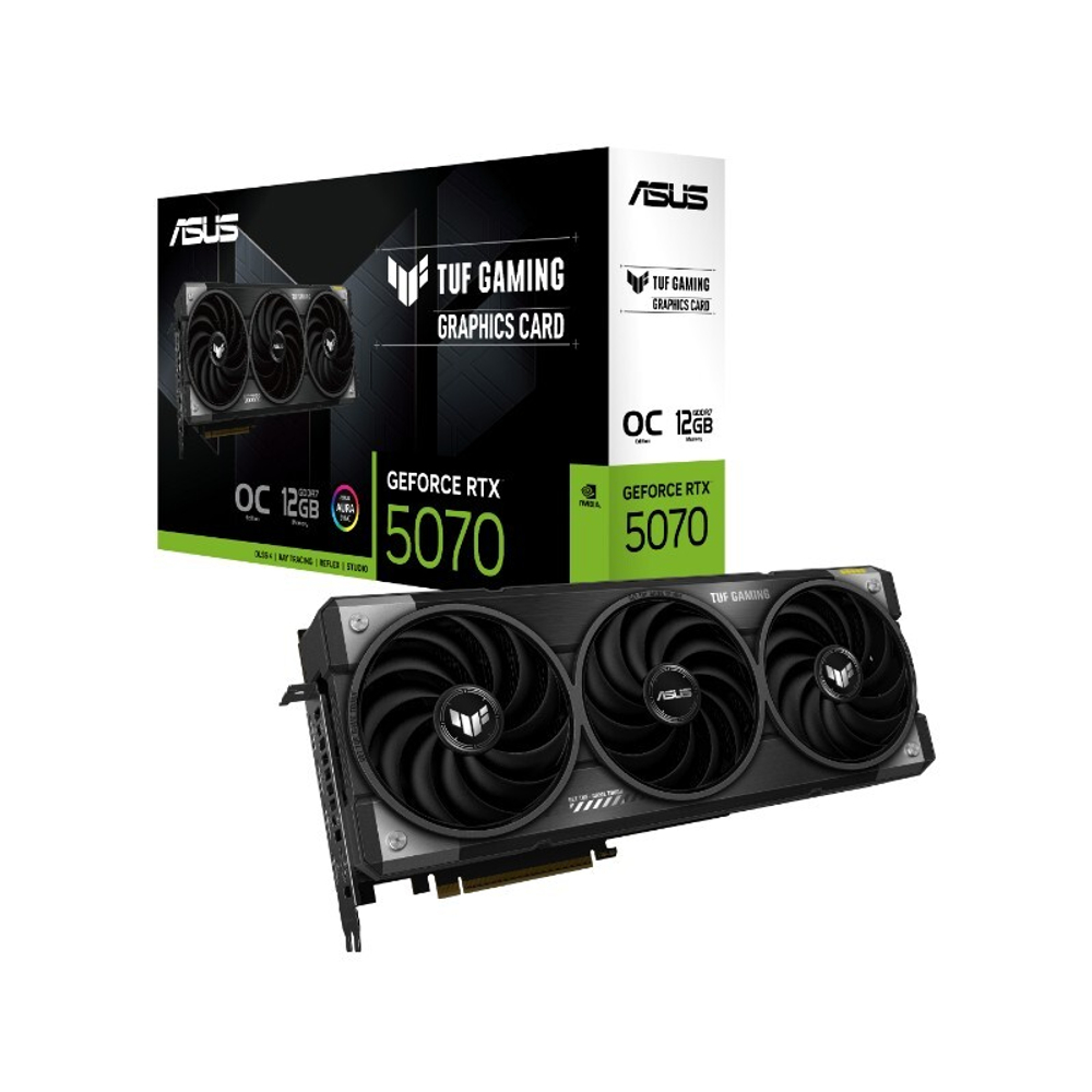 Видеокарта ASUS TUF Gaming GeForce RTX™ 5070 12GB GDDR7 192-bit OC Edition, 2640 МГц