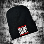 Шапка RUN DMC black с подворотом
