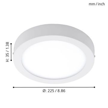 Уличный настенно-потолочный светодиодный светильник 96491 белый Argolis Eglo