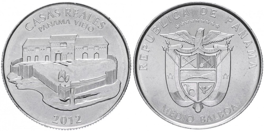 Панама 1/2 бальбоа, 2012 Панама-Вьехо - Королевский дом UNC