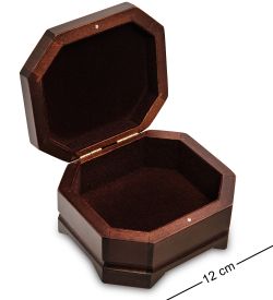 GAEM Art JW-05/02 Шкатулка дер. с украшением «Розы» 12х11 см