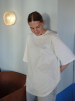 Футболка оверсайз женская белый NO STRESS