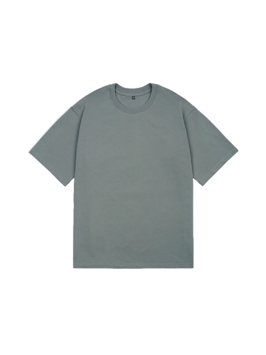 Футболка оверсайз (серо-зеленый) 230 г