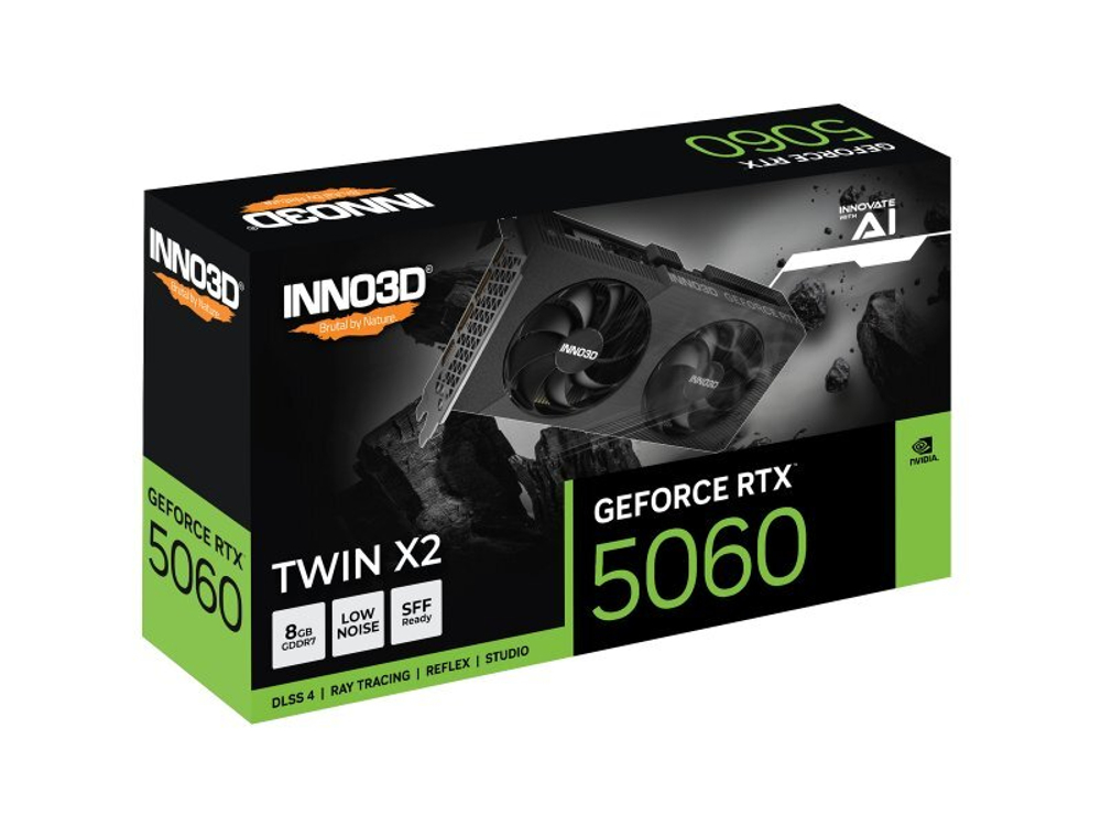 Видеокарта INNO3D Nvidia GeForce RTX 5060 TWIN X2 [N50602-08D7-195071N]