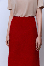 Юбка из ангоры с разрезом