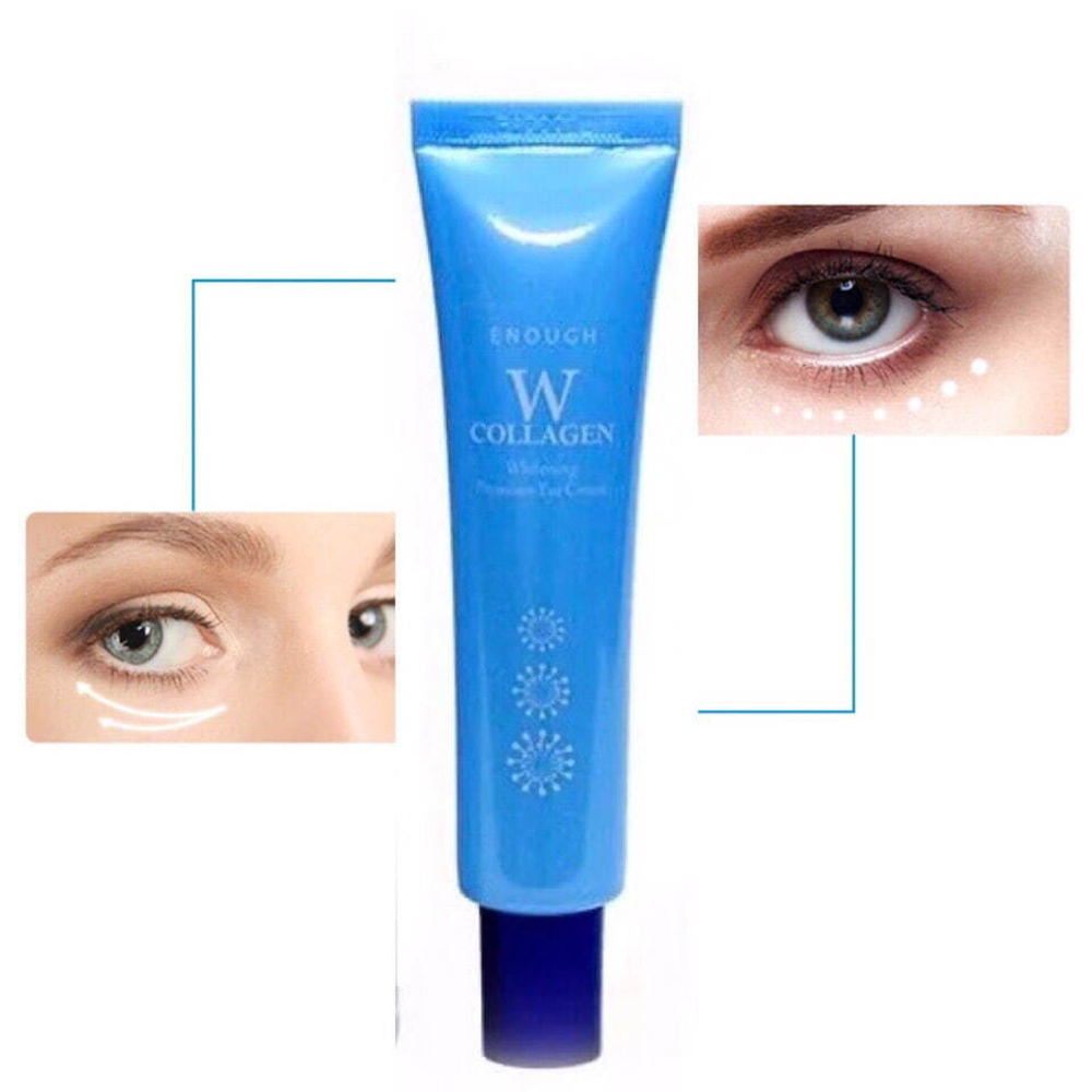 Enough W Collagen Premium Eye Cream осветляющий крем для век с коллагеном