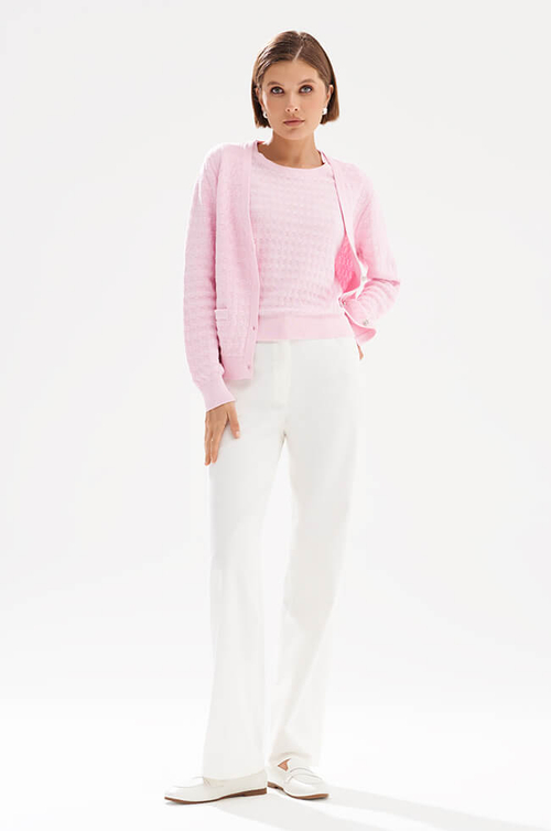 31277 Брюки женские (молочный джинс)