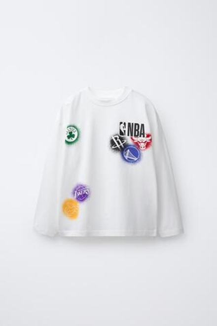 ZARA ЛОНГСЛИВ EQUIPO NBA, БЕЛЫЙ