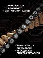 Батарейки пальчиковые щелочные POLARIS PB АА (20шт) OPTIUM GerShock