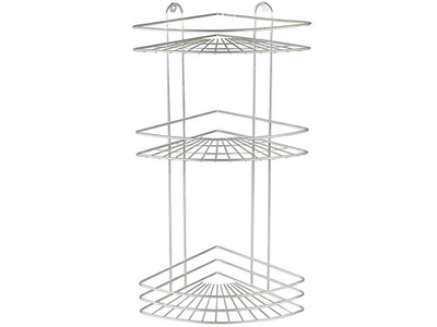 Полка 3-х ярусная угловая 585*225*225мм, хром