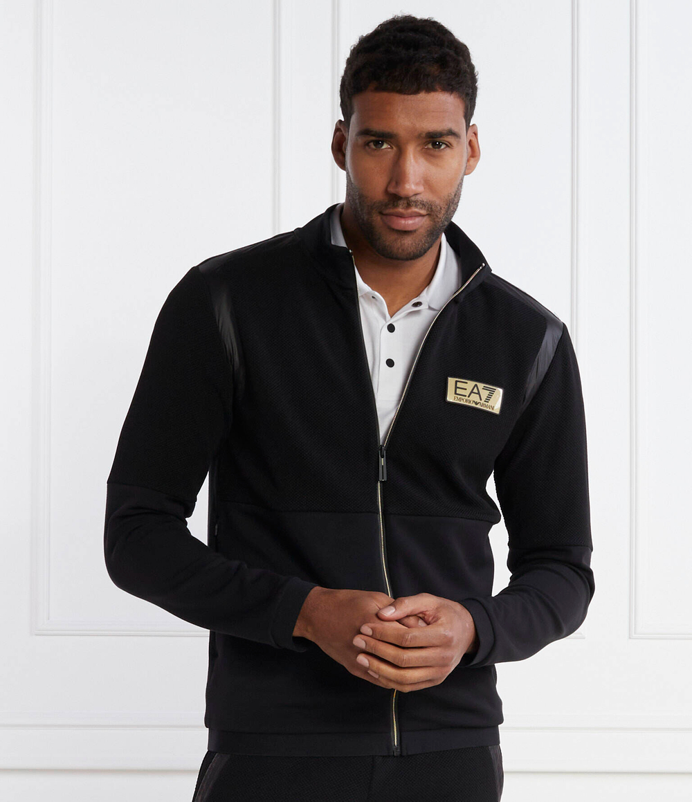 Худи EA7 - черный(3DPM09 PJUZZ)