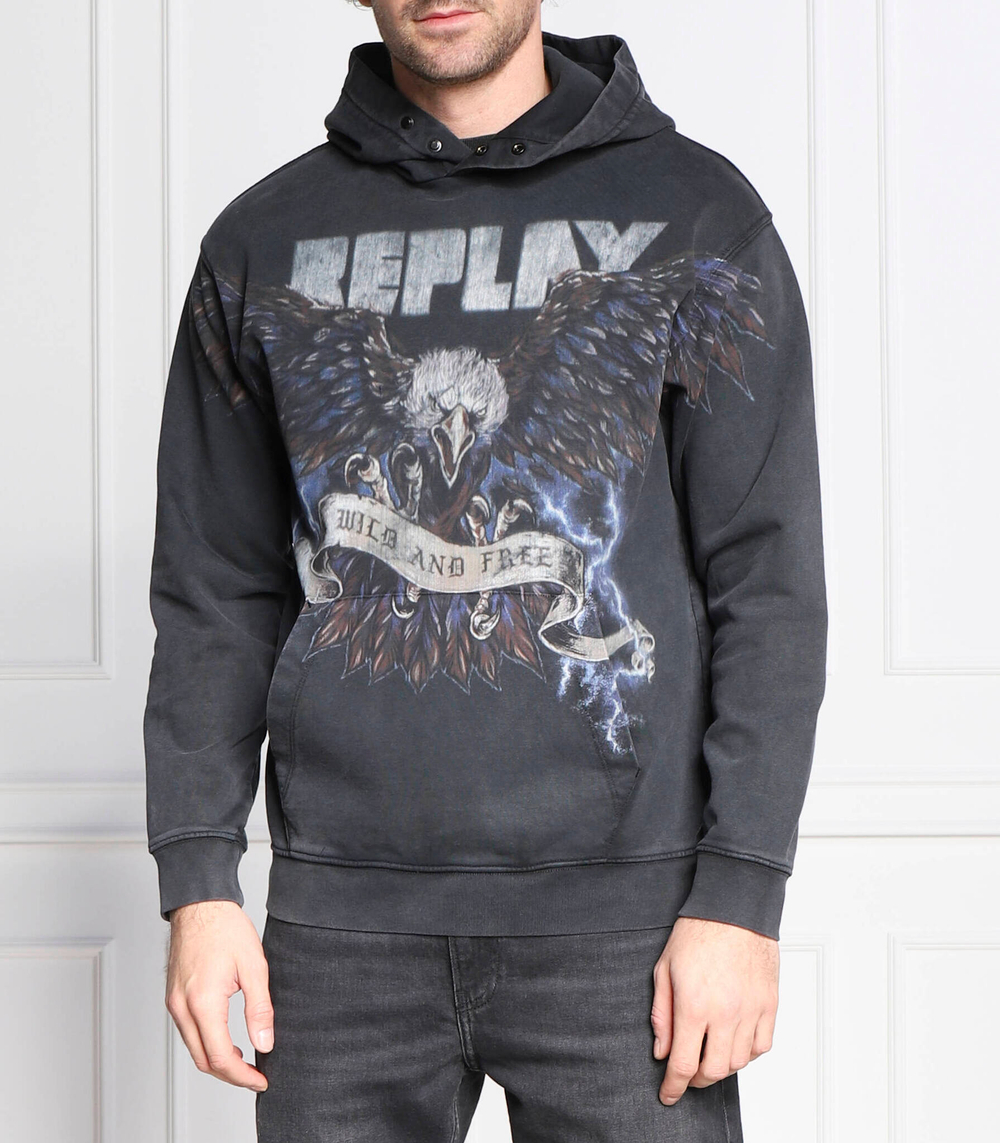 Худи Replay - графитовый(M6274.000.23436M)