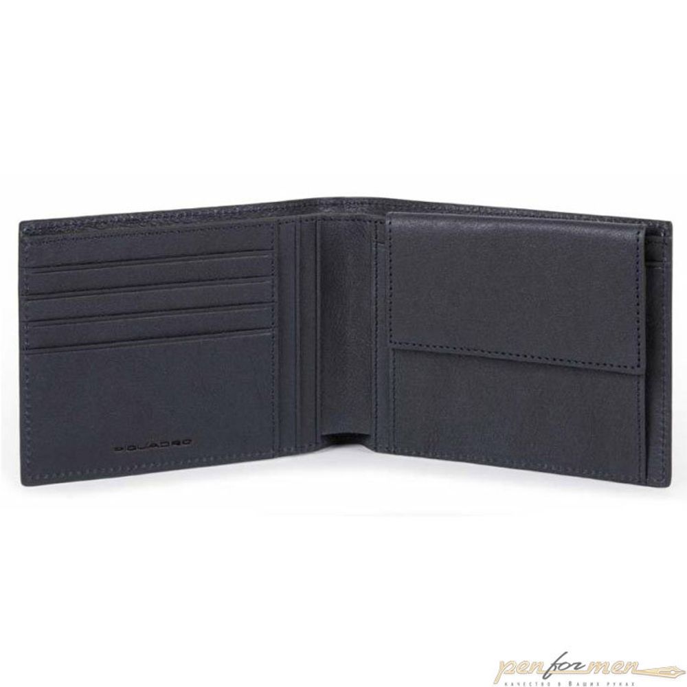 Кошелек мужской Piquadro Black Square (PU257B3R/BLU)