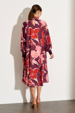 51425 Платье женское (бордовый принт)